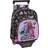 Monster High safta Kinderrucksack mit Trolley 705, ideal für Kinder jeden Alters, bequem und vielseitig, Qualität und Strapazierfähigkeit, 28 x 10 x 34 cm, Schwarz, Schwarz, Estándar, Casual