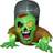 Homcom 5FT Halloween Inflatables Ghost Climbing from Tombstone Decoration Green