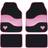 Streetwize Set of 4 Velour Pink Heart Motif Car