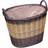 Deep Two Tone Lined Wicker Wash Basket