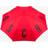 Moschino logo-print folded umbrella women Polyester One Size Red