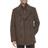 Kenneth Cole Double Breasted Bib Peacoat - Medium Brown