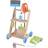 Lelin 11PC Wooden Toy Cart Trolley Pretend Play Set for Kids