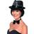 Smiffys Sequin trilby hat, black