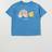 Palm Angels Kid's T-shirt - Gnawed Blue