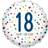 Amscan Folienballon Konfetti 18 Happy Birthday 5