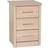 SECONIQUE Lisbon Light Oak Bedside Table 40x40cm