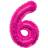 Unique 6 Pink 34" Numeral Balloon