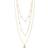 Pilgrim Chayenne Necklace - Gold/Transparent