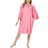 Woman Within Pullover Terry Robe - Tropical Pink