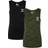 Hummel Kid's Nolan Tank Top 2-pack - Olive Night