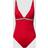 Tommy Hilfiger Plunge Swimsuit, Red