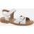 Start-rite Holiday, White leather girls riptape sandals