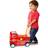 Soka wooden fire engine rider and push along toy shape blocks activity walker 1