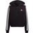 adidas Essentials 3-Stripes French Terry Bomber Full Zip Hoodie - Black/White