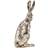 Meg Hawkins Bronze Finish Resin Hare Figurine