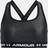 Under Armour Crossback Mid Printed Girls Bra Black