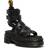 Dr. Martens Ricki Nappa Lux Leather Platform Gladiator Sandals - Black