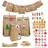 DuneDesign 24 Advent Calendar Paper Bags with 100 Stickers