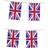 Smiffys Union jack rectangle bunting, plastic