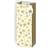 The Home Fusion Company 2 x Cream & Gold Snowflake Christmas Bottle Bags