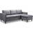 Julian Bowen Marant Corner Sofa 226cm 3 Seater