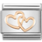 Nomination Composable Classic Link Hearts Intertwined Charm - Silver/Rose Gold