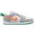 Nike Air Jordan 1 Low SE GS - Light Smoke Grey/White/Stadium Green/Total Orange