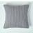 Homescapes Cotton Cable Knit Duck Cushion Cover Grey