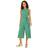 Yumi Mela Ditsy Daisy Sleeveless Culotte Jumpsuit, Green