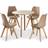 Life Interiors Lorenzo Dining Set 80cm 5pcs