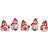 Konstsmide Snowmen Christmas Lamp 12.5cm 5pcs