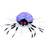 Homcom 5FT Long Halloween Inflatable Spider Blow-Up Outdoor LED