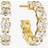 Sif Jakobs Belluno Creolo Earrings - Gold/Transparent