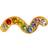 LULU Copenhagen Snaky Earring - Gold/Multicolour