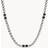 Fossil JF03314040 Stainless Steel Black Marble Necklace A97119