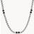 Fossil JF03314040 Stainless Steel Black Marble Necklace A97119