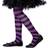 Smiffys Kids Striped Tights Purple