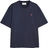 Ami Paris Heart Logo T-shirt - Night Blue