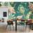 Origin Murals Cranes In Flight Green Matt Smooth Paste The Wall Mural 300Cm Wide X 240Cm High