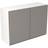 KitchenKIT J-Pull Handleless 100cm Wall Unit Gloss Dust Grey