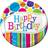 B&Q Bright And Bold Happy Birthday Disposable Plates Pack of 8