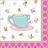 B&Q Tea Party Napkins Pack of 16