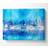 B&Q Electric Blue City Canvas Print Art Medium 20 X Wall Decor