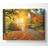 B&Q Woodland Bridge Autumn Tranqulity Canvas Print Wall Decor