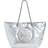 Tory Burch Ella Metallic Chain Soft Tote Bag - Silver