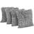 Sienna Mongolian Cushion Cover Silver, Grey (45.7x45.7cm)