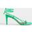 ALOHAS Women's Bellini Leather Heeled Sandals Green