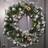 SnowTime Frosted Glacier Tipped Christmas Wreath Pine Decoration