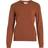 Vila Ril Round Neck Knitted Pullover - Caramel Café